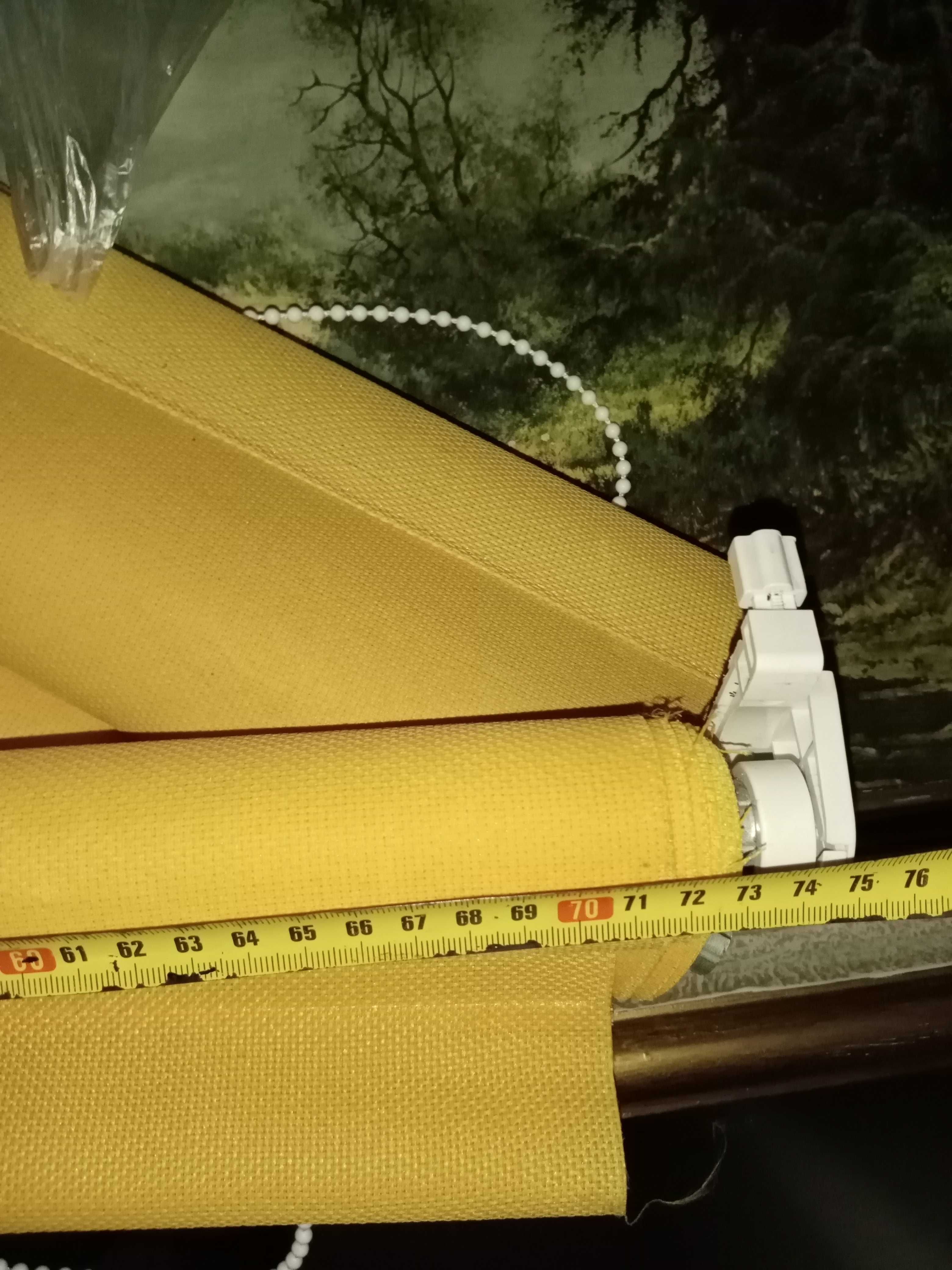 roleta okienna wewnętrzne szerokość 72cm pomarańczowa dł. ok 175cm