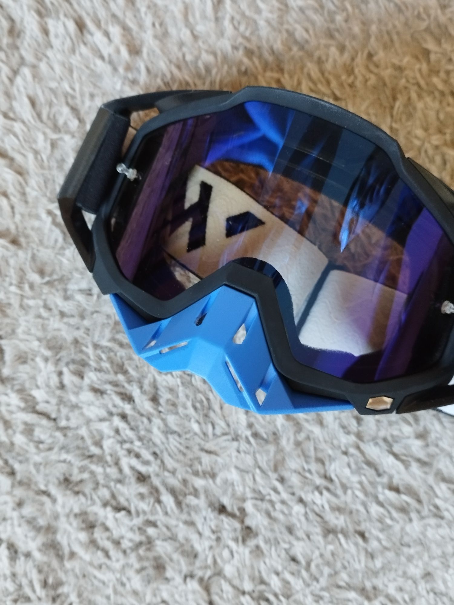 Okulary google Gogle Cross Enduro Quad motor Do kasku typu Cross WJL