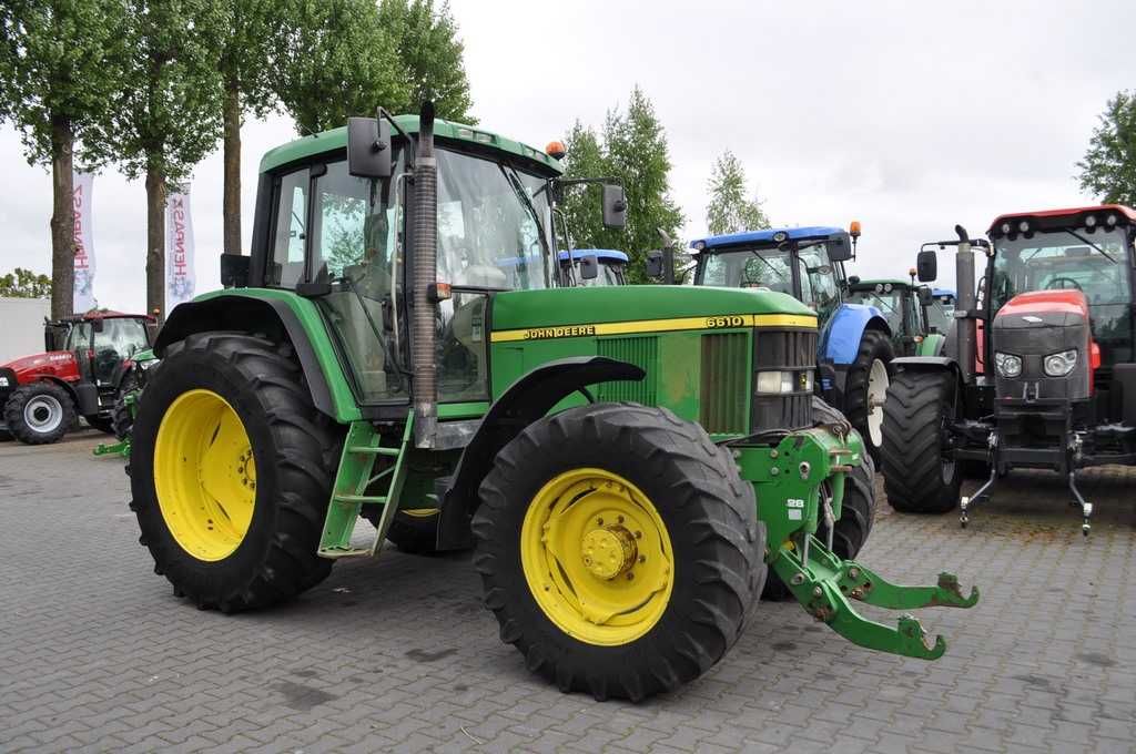 JOHN DEERE 6610 TLS / Przednia oś amortyzowana / PowrQuad /