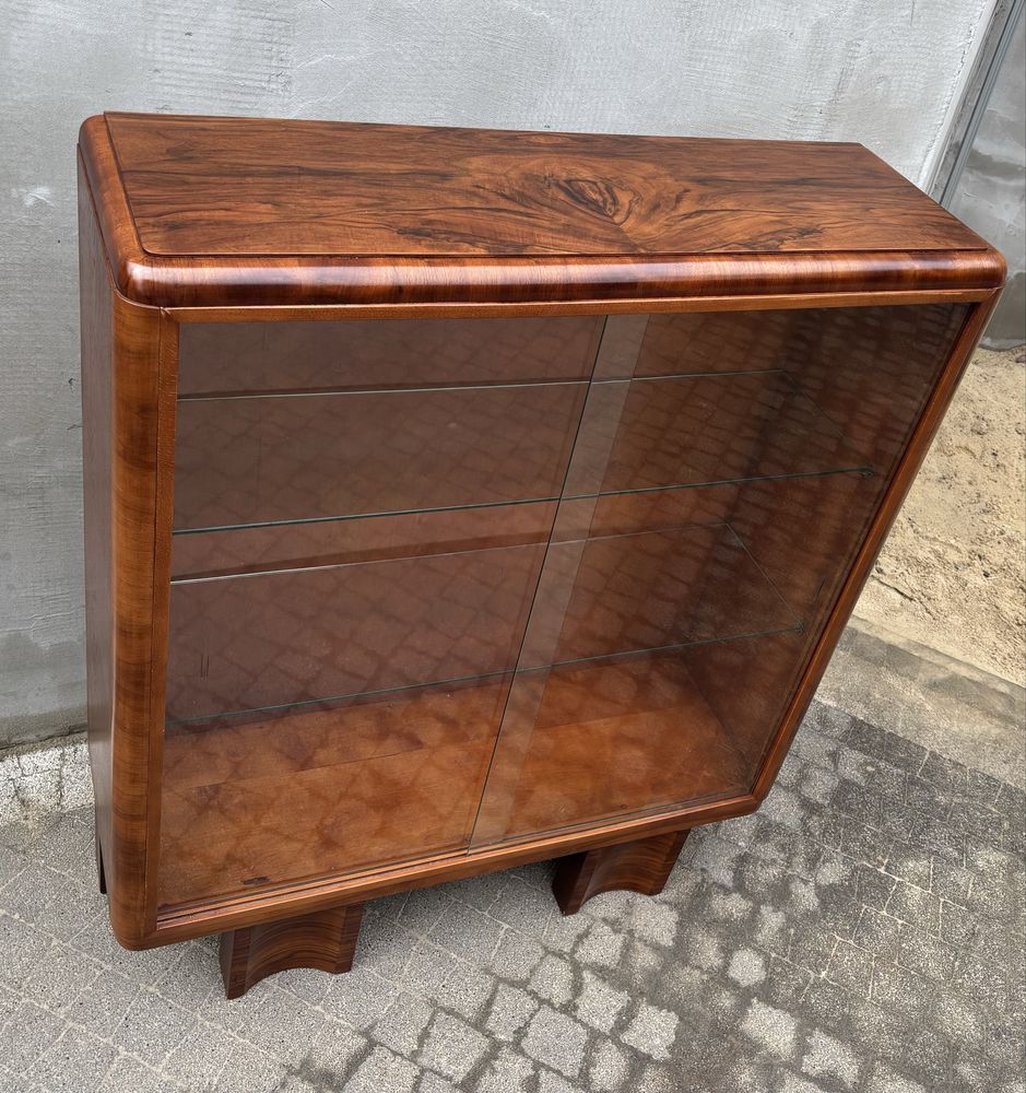Witrynka Orzech Art Deco Antyk Po Renowacji Idealna