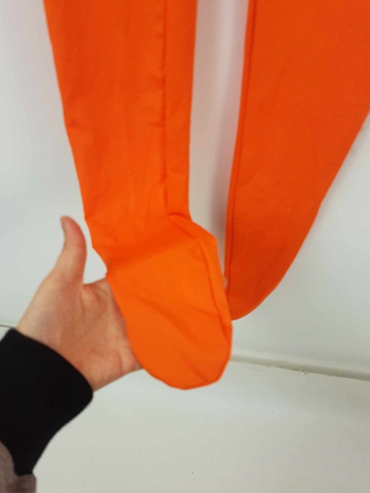 Pomarańczowy kombinezon Zentai druga skóra rozmiar S. A1811