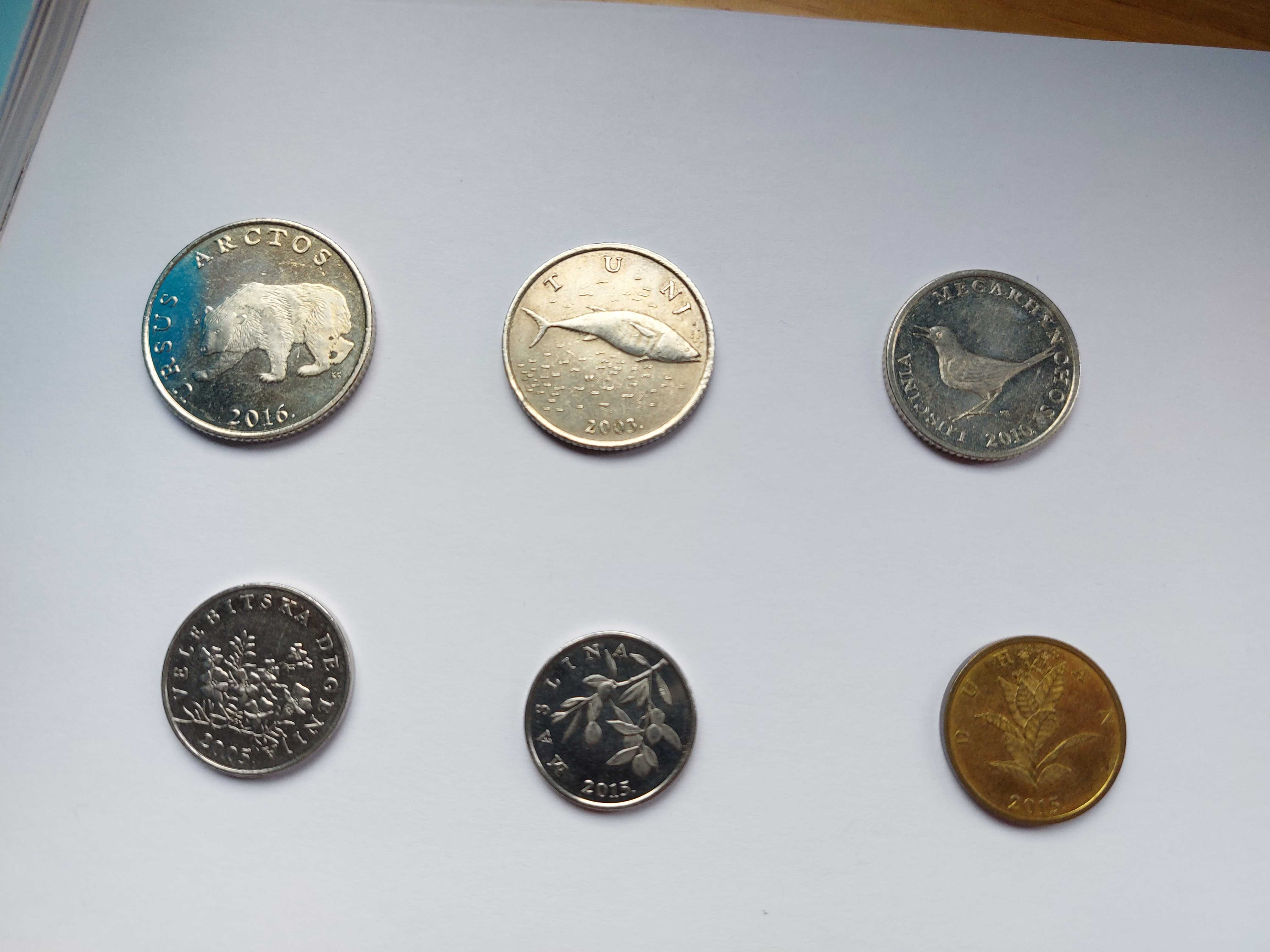 Moedas Estrangeiras (Rep. Dominicana, Africa do Sul, Croácia, França)