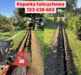 Koparka łańcuchowa spalinowa wynajem i usługi