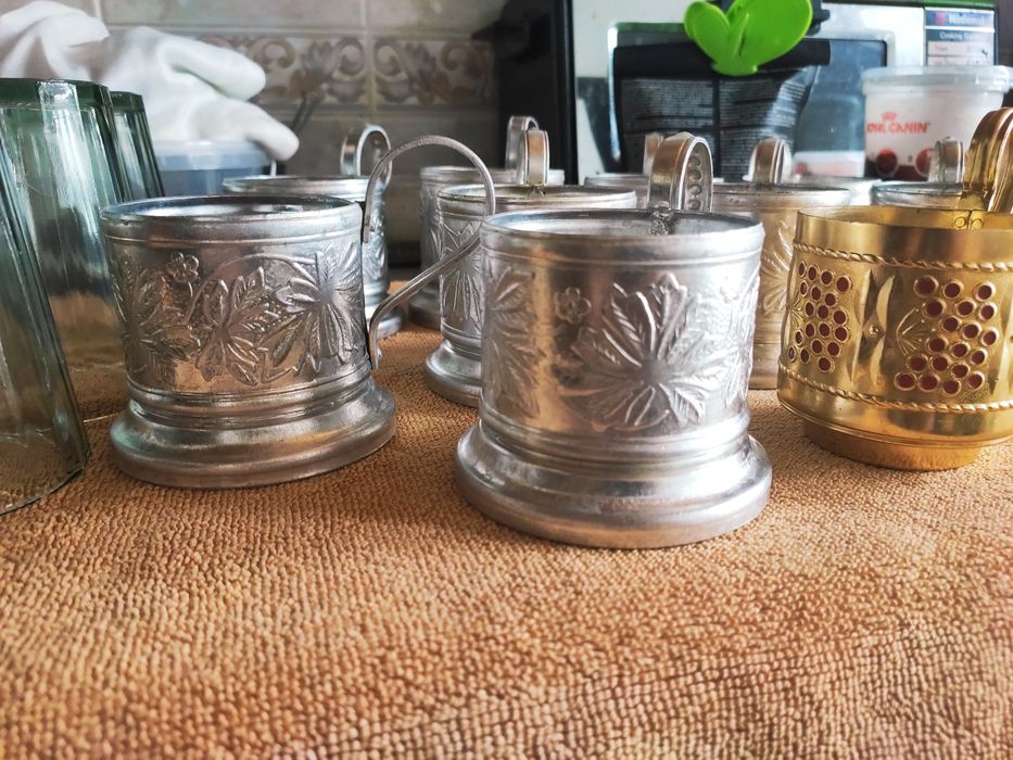 Подстаканник алюминиевый 5 шт