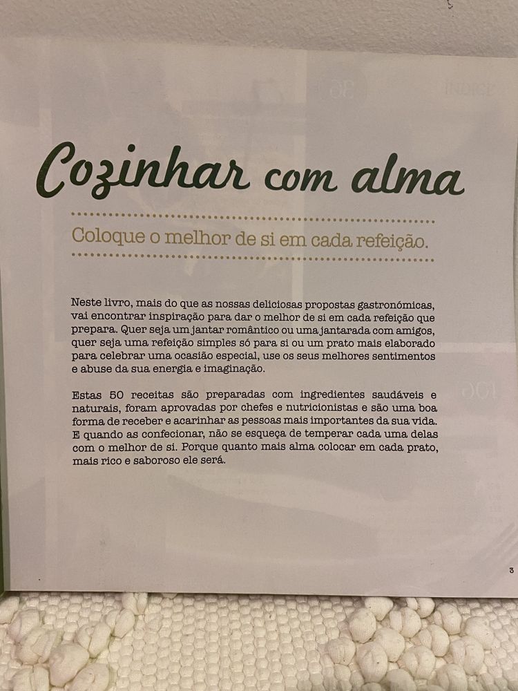 Livro de receitas do Celeiro Cozinhar com alma