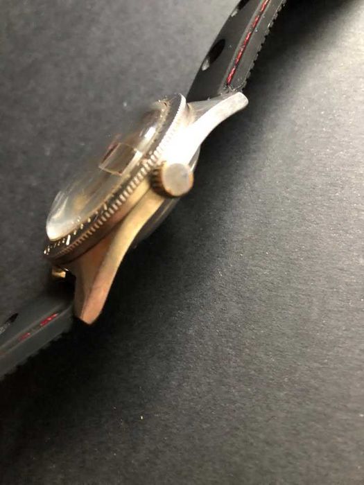 cauny caunymatic automático 25 rubis antigo relógio todo em aço pulso