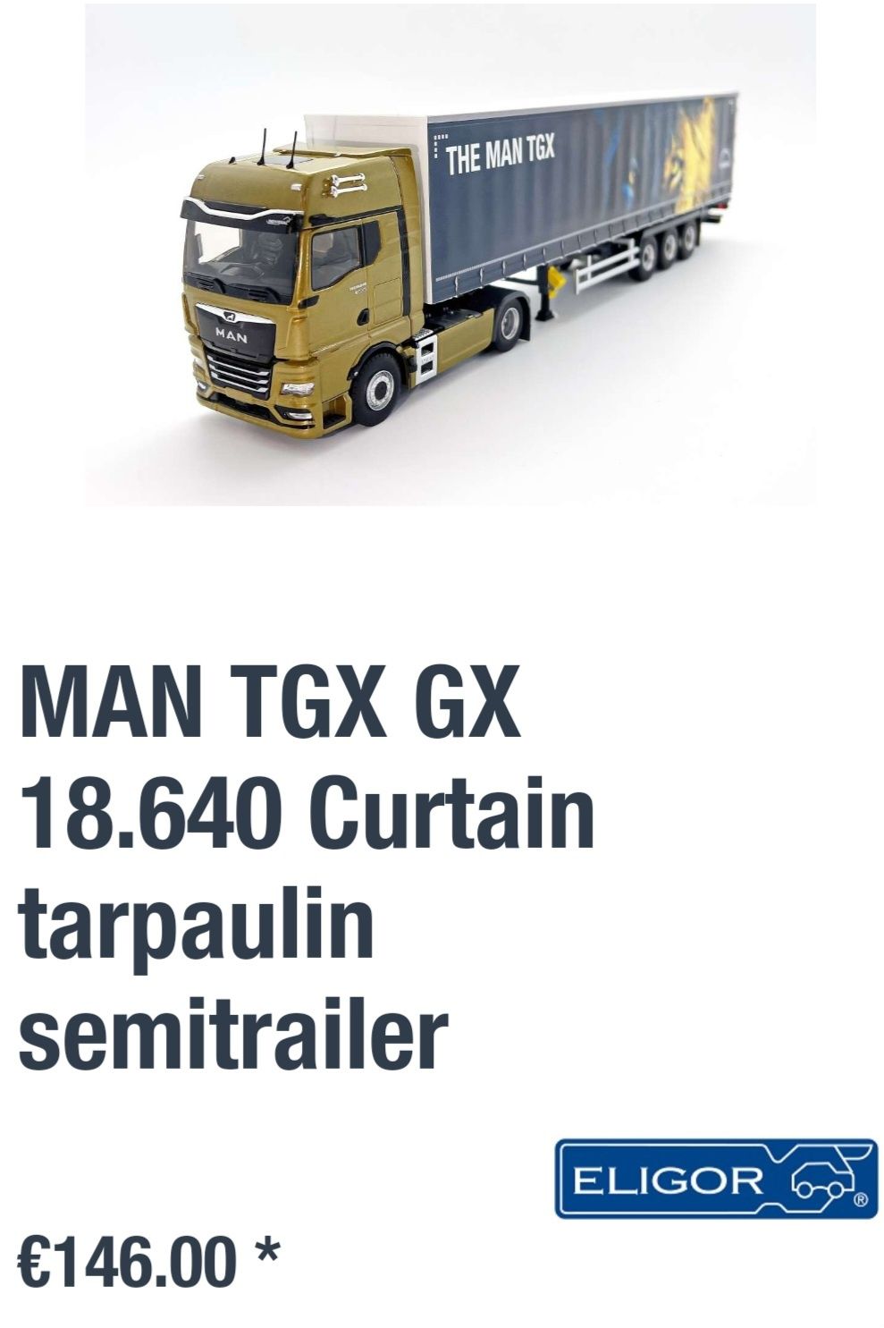 Лімітована модель для дорослих колекціонерів. MAN TGX GX SZ.