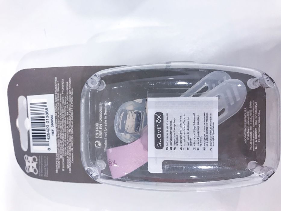 Chupeta Suavinex + prendedor +6M (nova)