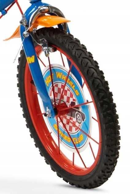 Nowy Rower dla Chłopca Koła 16" Super Rowerek Motyw Hot Wheels 5-7 Lat