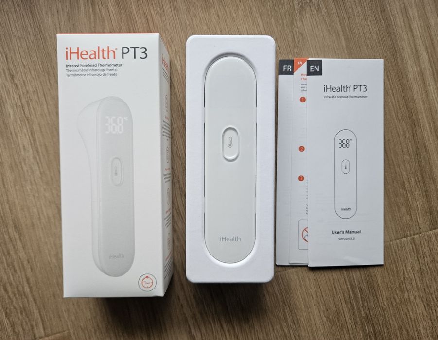 IHEALTH PT3 termometr bezdotykowy bezprzewodowy bezkontaktowy do czoła