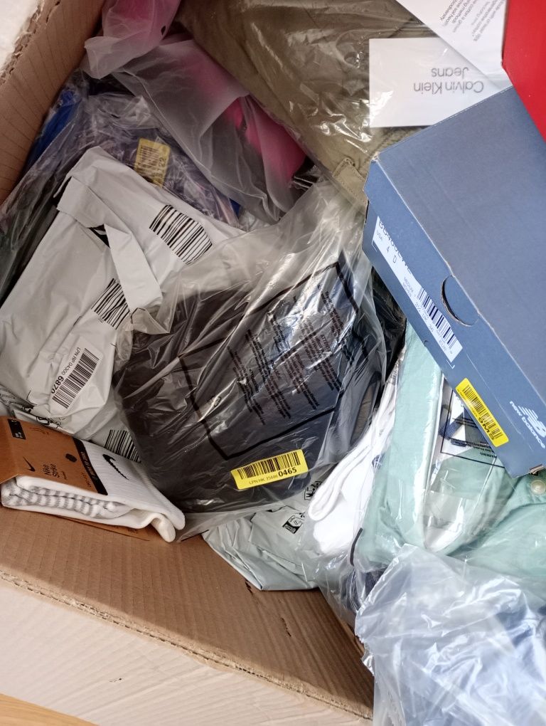 Pakiety odzieżowe boxy ubrań Nowe
