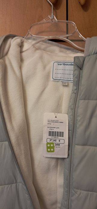 Kombinezon zimowy ocieplany Vertbaudet r. 86 na 18-24 m