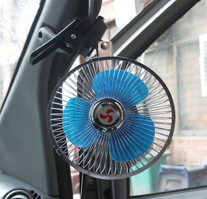 Wentylator wiatrak samochodowy 12-24V cyrkulator regulowany obrotowy