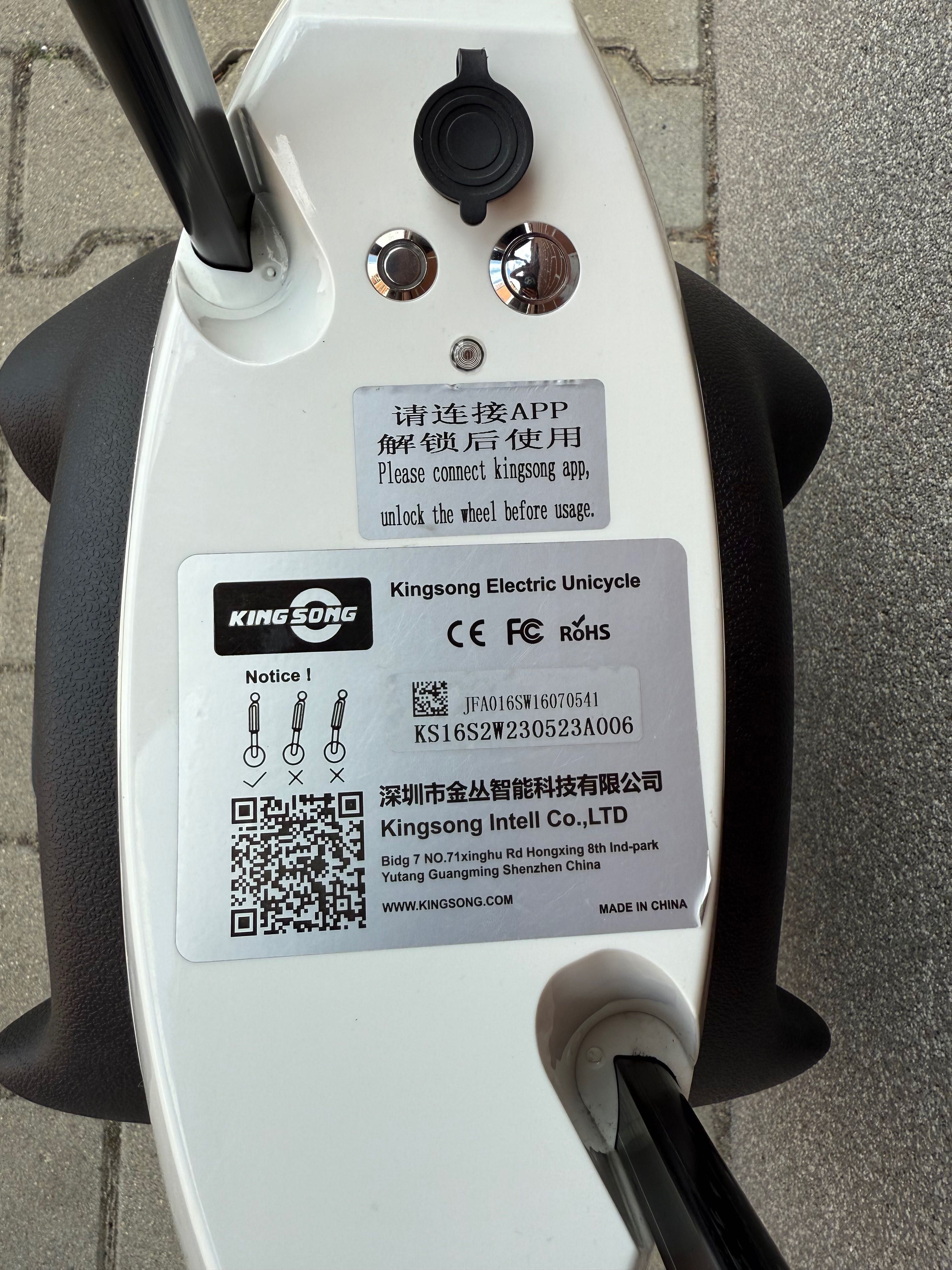 Monocykl elektryczny King Song KS-16S V2 840 Wh