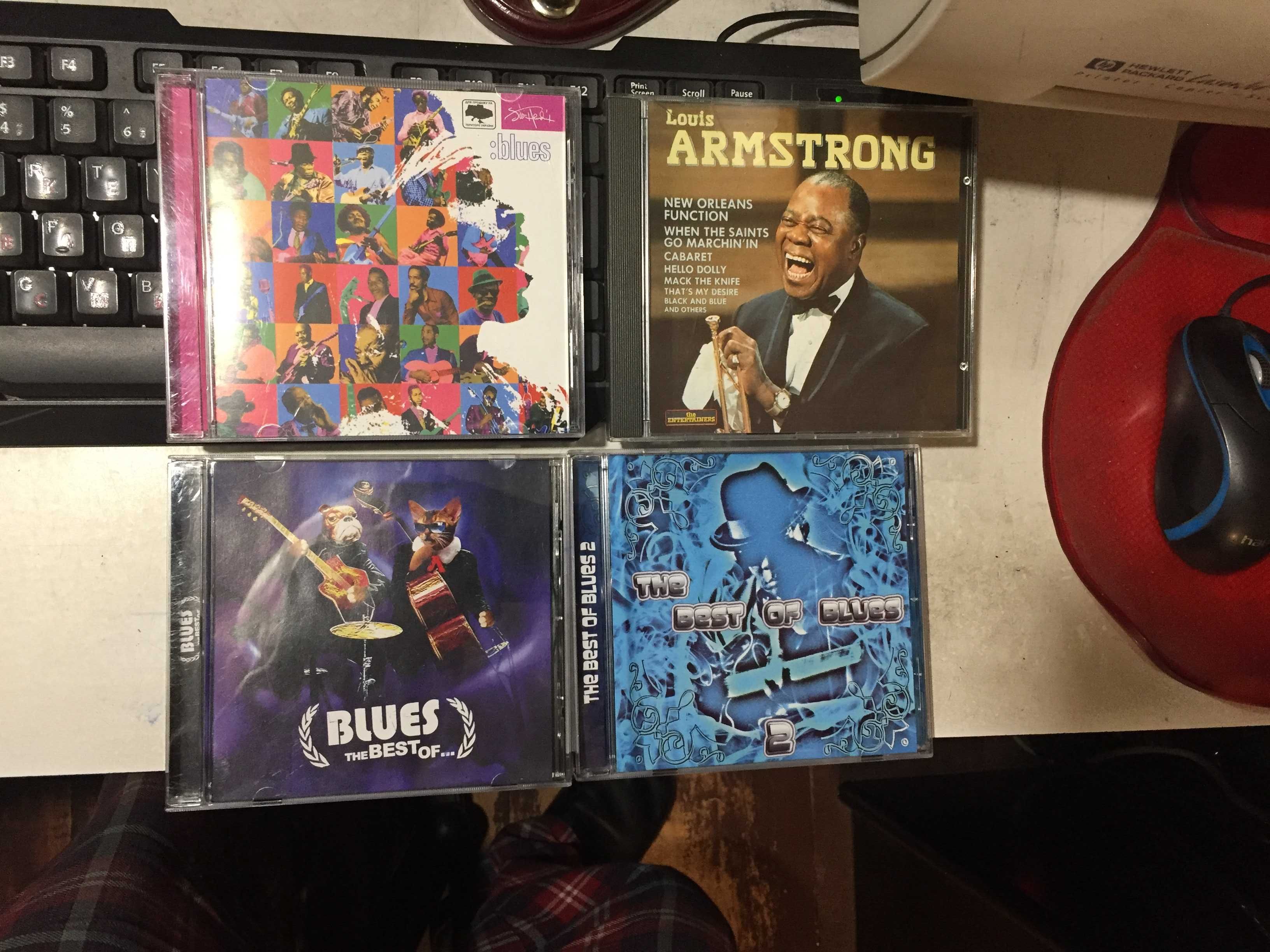 Компакт диски CD-DA с записями зарубежных исполнителей Blues и Jazz