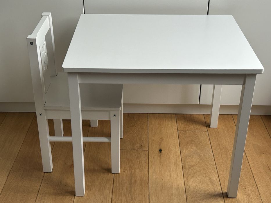 Dziecięcy stolik + krzesełko Ikea Kritter