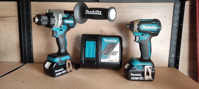 Makita wiertarko-wkrętarka 130 NM  Zakrętak udarowy 170 NM COMBO 2x5AH