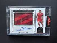 Karta z Autografem i kawałkiem meczowej koszulki - Robert Lewandowski