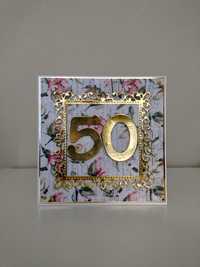 Kartka na 50 urodziny,50 lat
