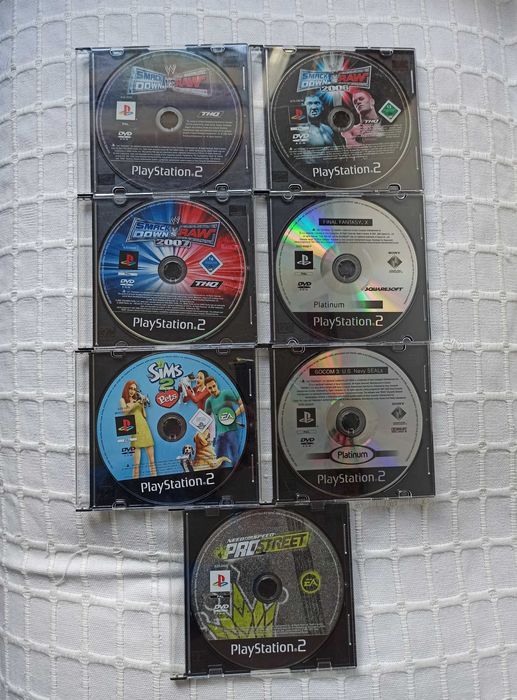 Lote 7 jogos Final Fantasy X + Need For Speed + The Sims + Vice City