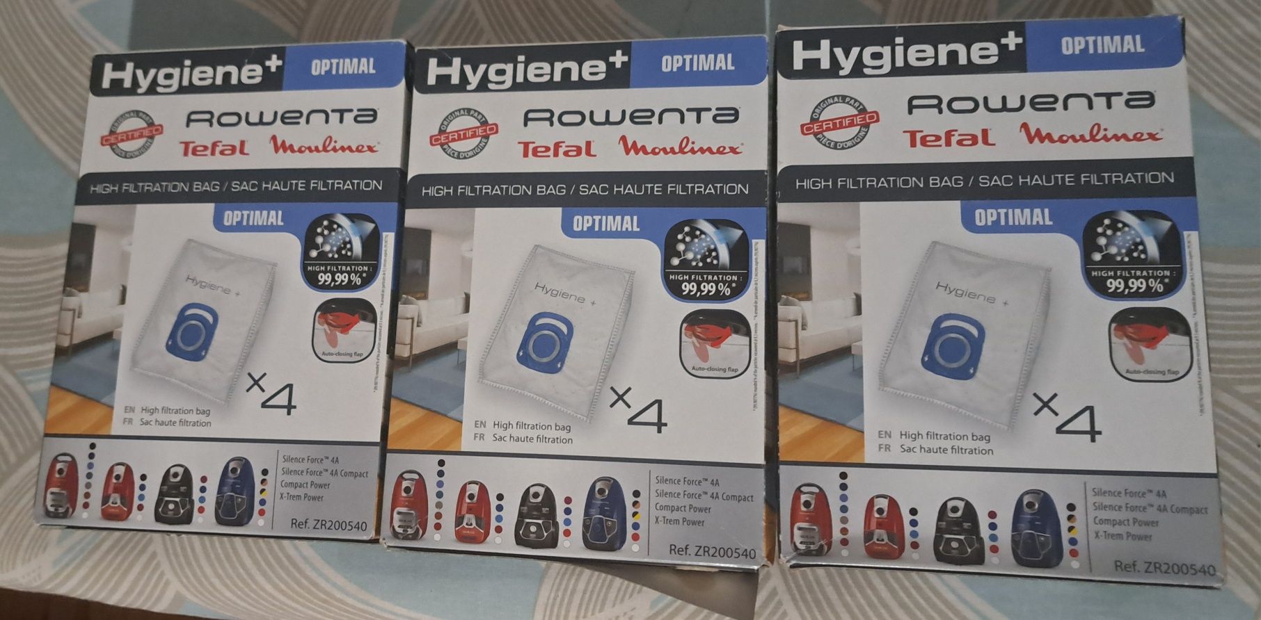 worki Hygiene+ Optimal do odkurzacza Rowenta, Tefal, Moulinex