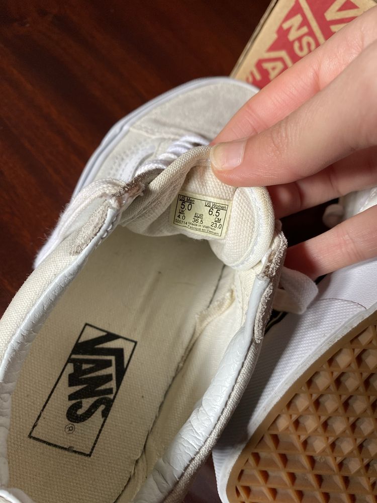 Vans verde água