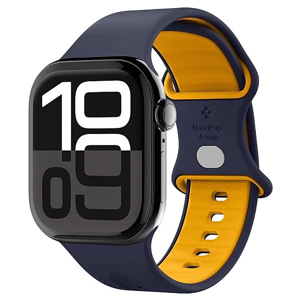 Pasek Spigen Nano Pop na Apple Watch 40 / 41 / 42 mm - granatowo-pomar