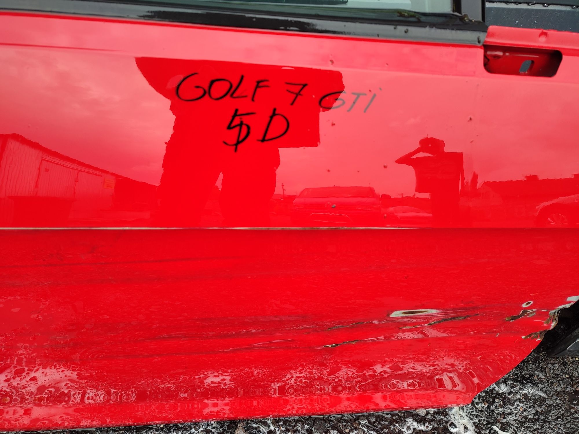Drzwi uszkodzone kompletne Golf 7 GTI Osprzęt