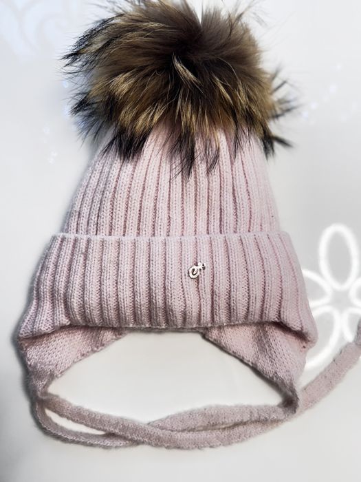 Зимова шапка для дівчинки 48-50 см Elf-kids