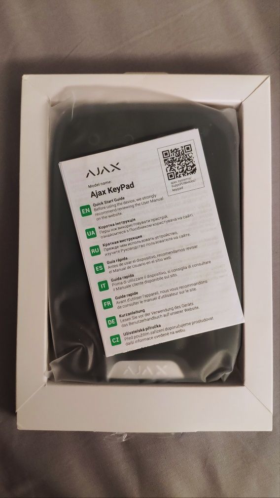 Бездротова сенсорна клавіатура Ajax KeyPad EU Black (000005653)