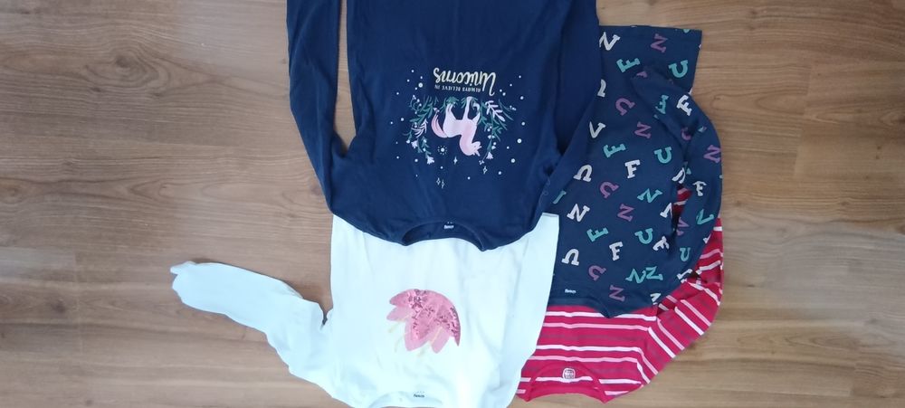 2+2 gratis Bluzki dla dziewczynki rozmiar 134