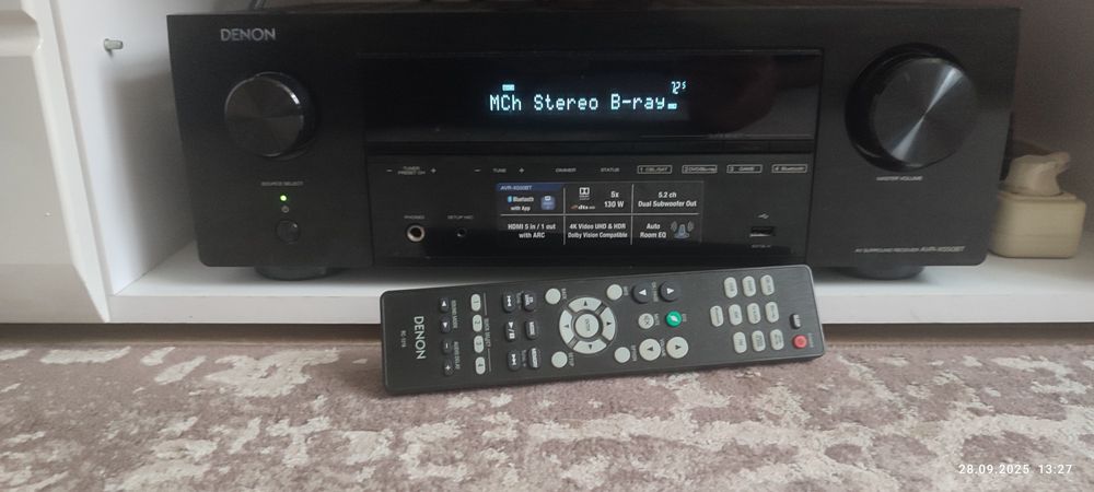 DENON AVR-X550BT 5.2-канальный AV-ресивер объемного звучания