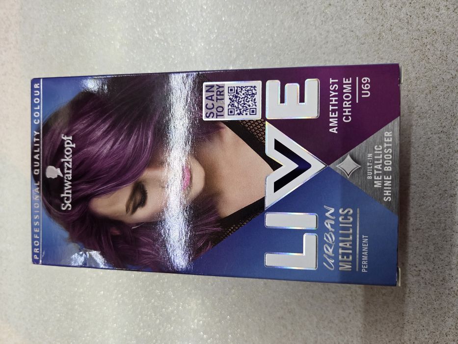 Farba do włosów Schwarzkopf LIVE kolor ametyst chrome