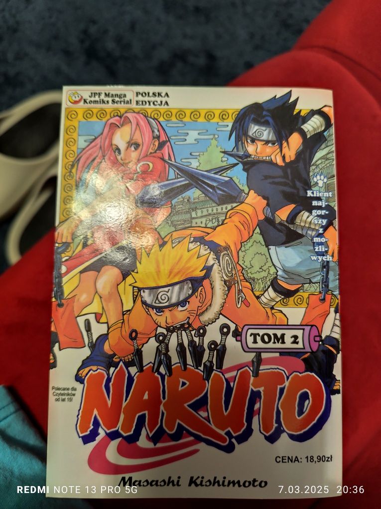 Cena 1 tom. tomy Mangi Naruto NOWE