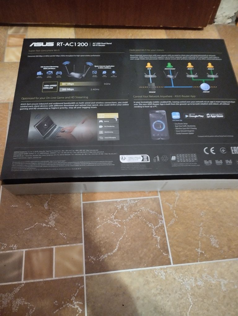 Продам wi-fi роутер asus 1200 v2
