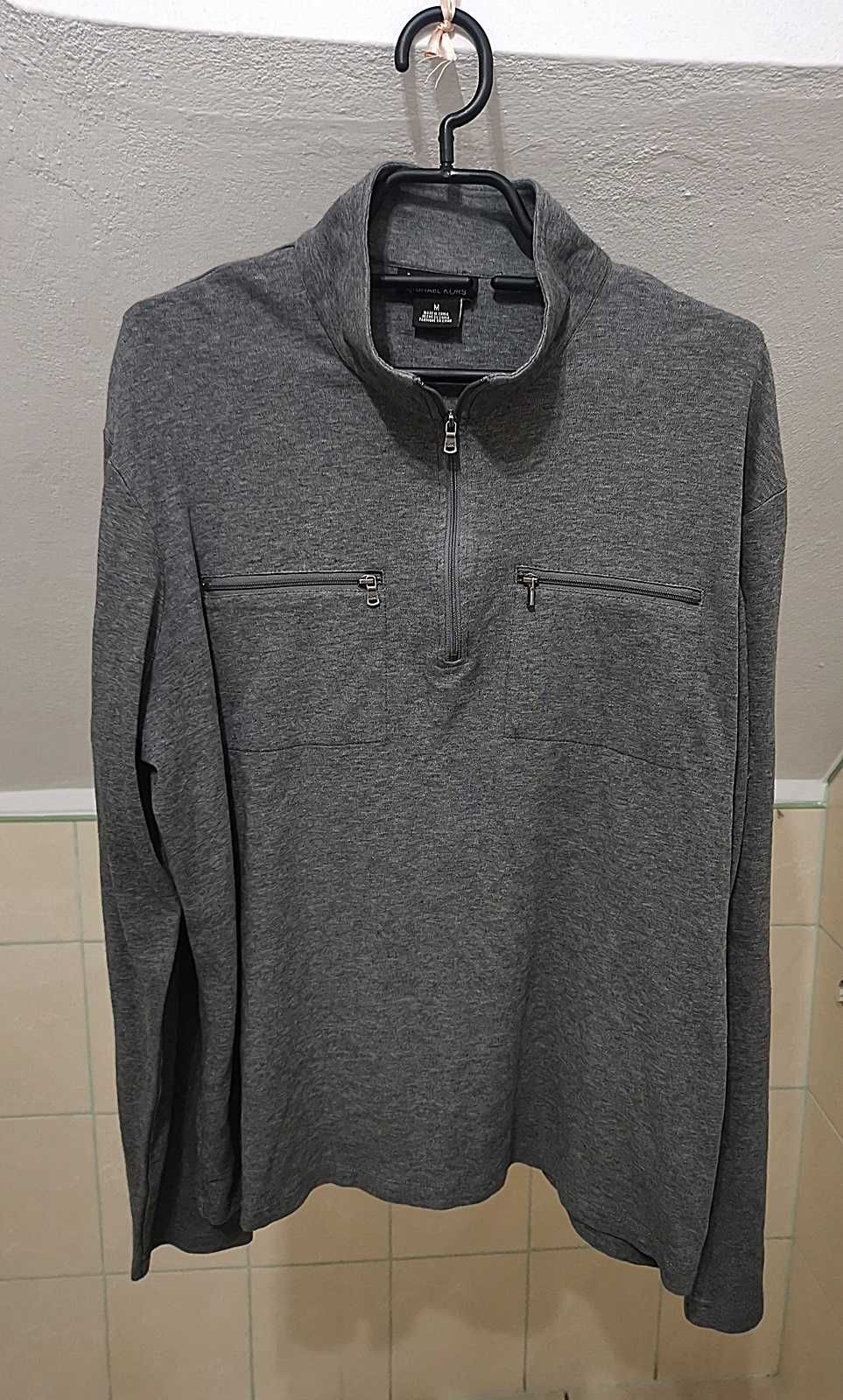 Bluza Michael Kors szara 38 M zamki bez wad 100% bawełna