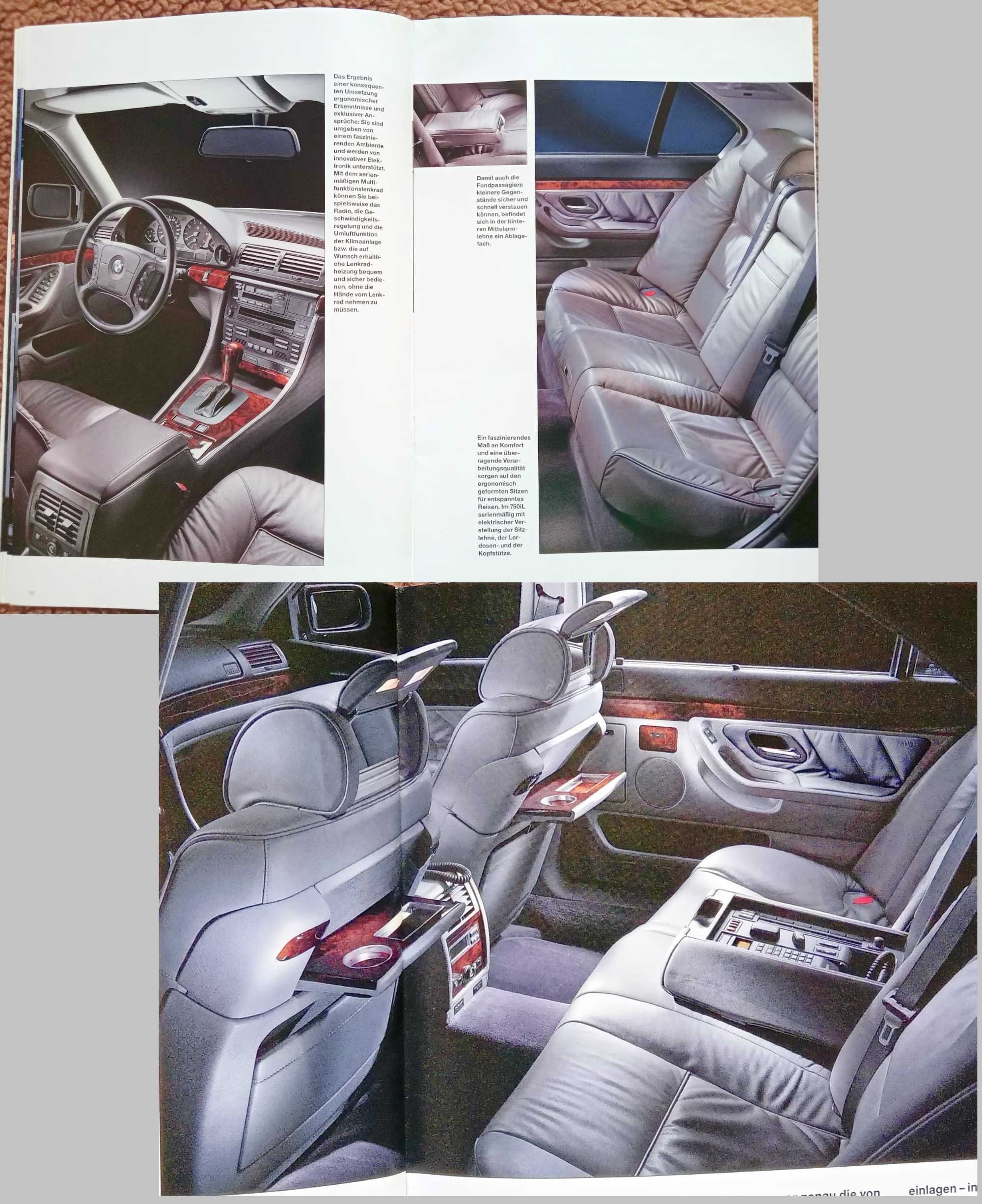 BMW 7 E38 - 1997 - obszerny prospekt 54 str., stan BDB-