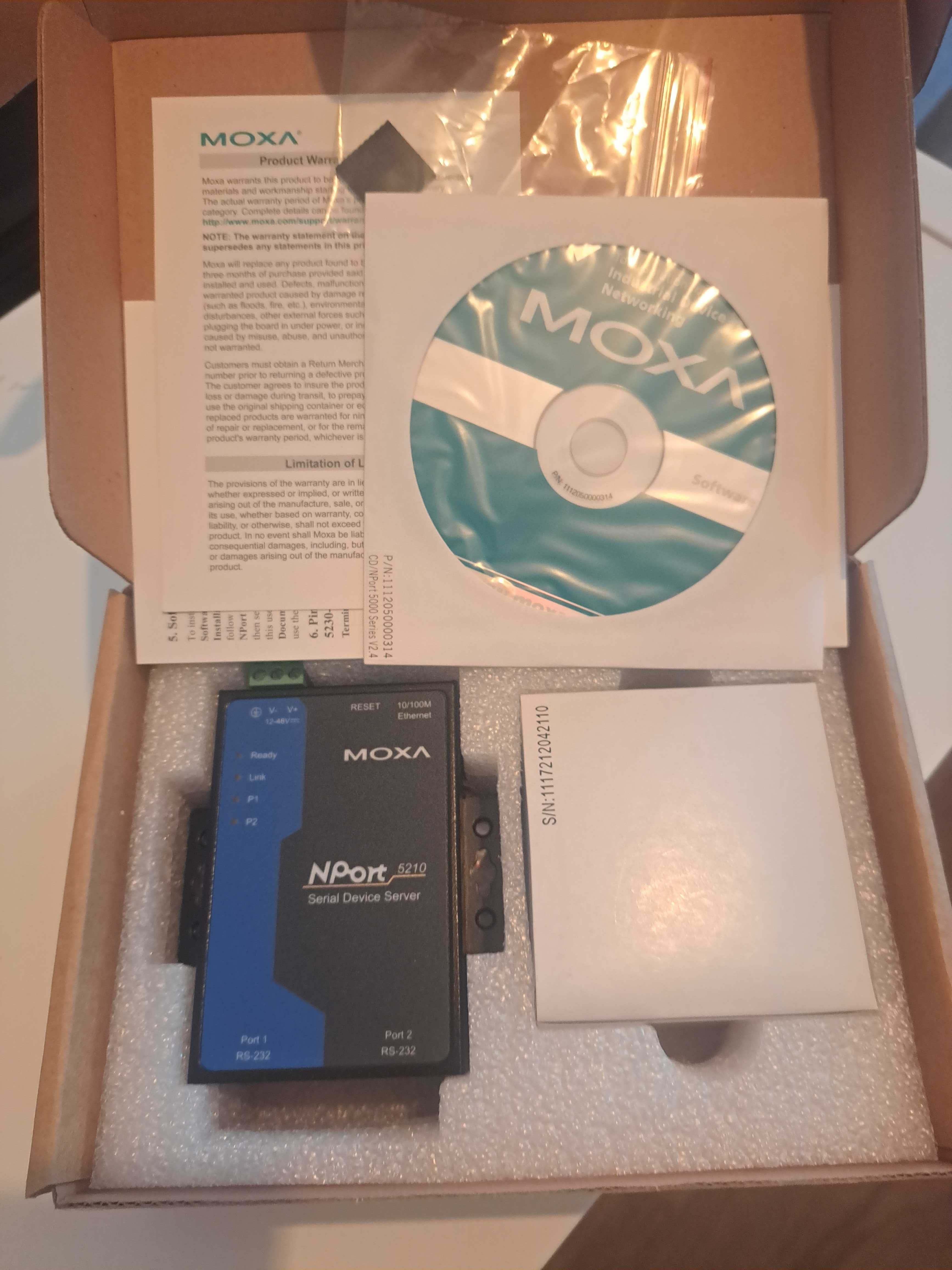 Moxa Nport 5210 LAN RS232 serwer port szeregowy