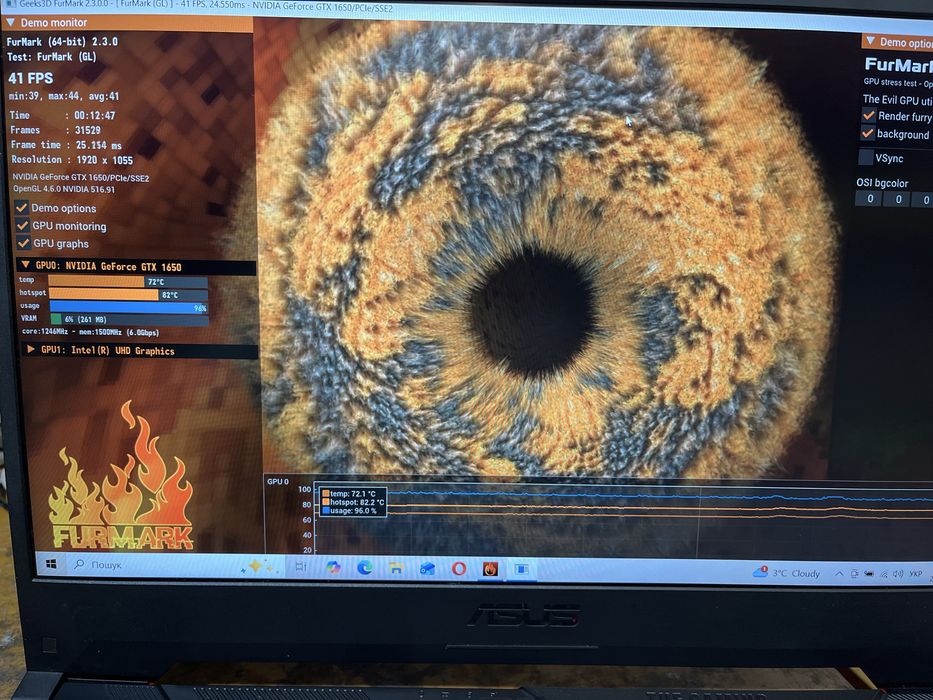 Asus F15 I5 10500H 6x4.5GHz/16/144 IPS/GTX1650