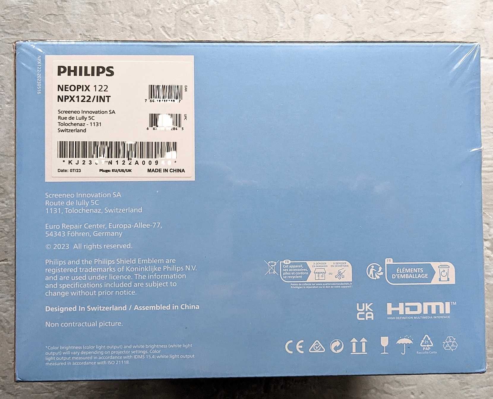 Projector LED Philips NeoPix 122, nowy, zafoliowany