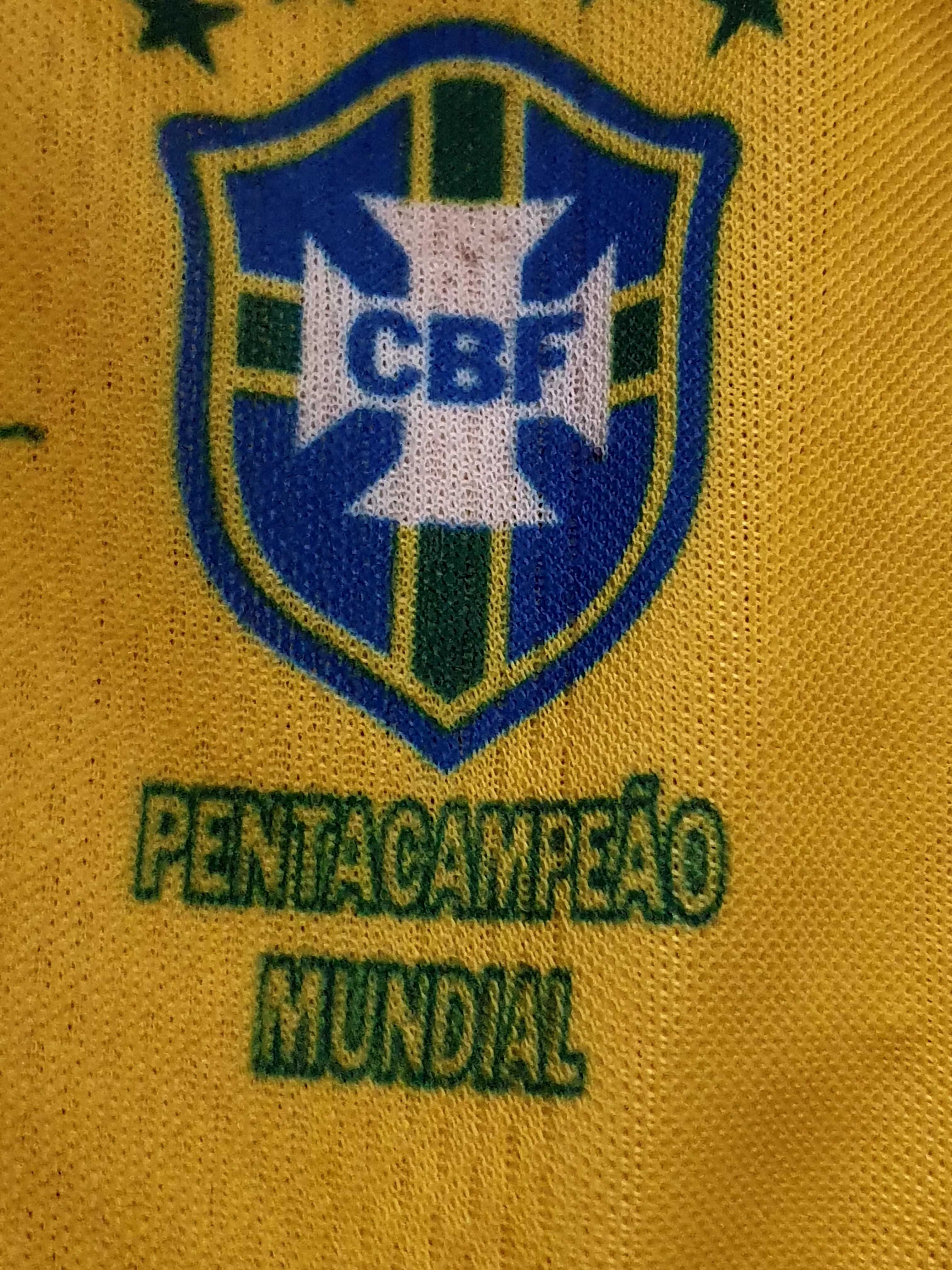 Camisola  Pentacampeão Assinada Rivaldo Rob Carlos  Ronaldo Ronaldinho