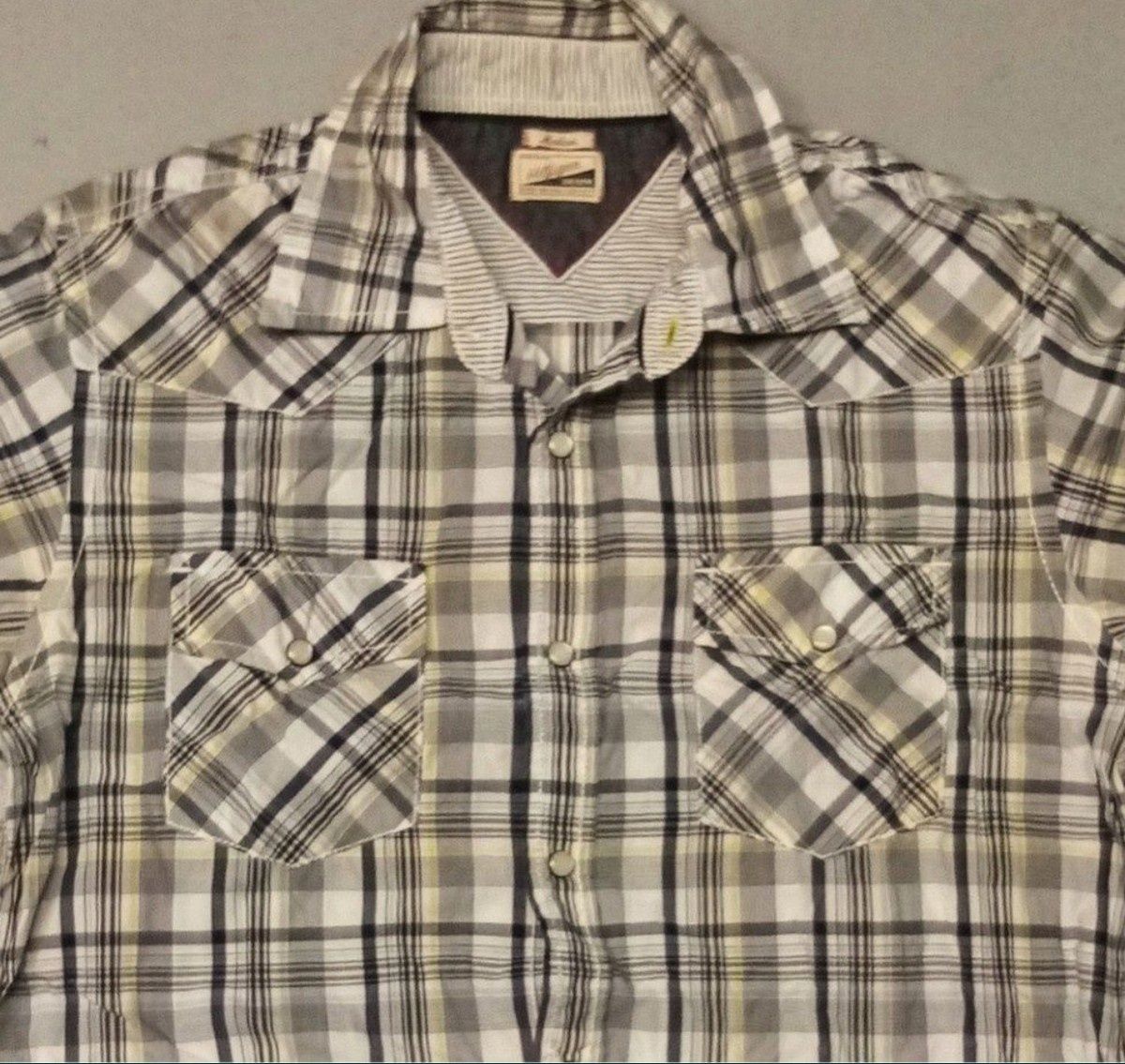 Wr) TOMMY HILFIGER oryginalna koszula krótki rękaw kratka Roz.M