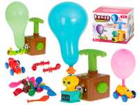 Wyrzutnia Balonów Miś Samochód Aerodynamiczny Zestaw XL Balony Pompka