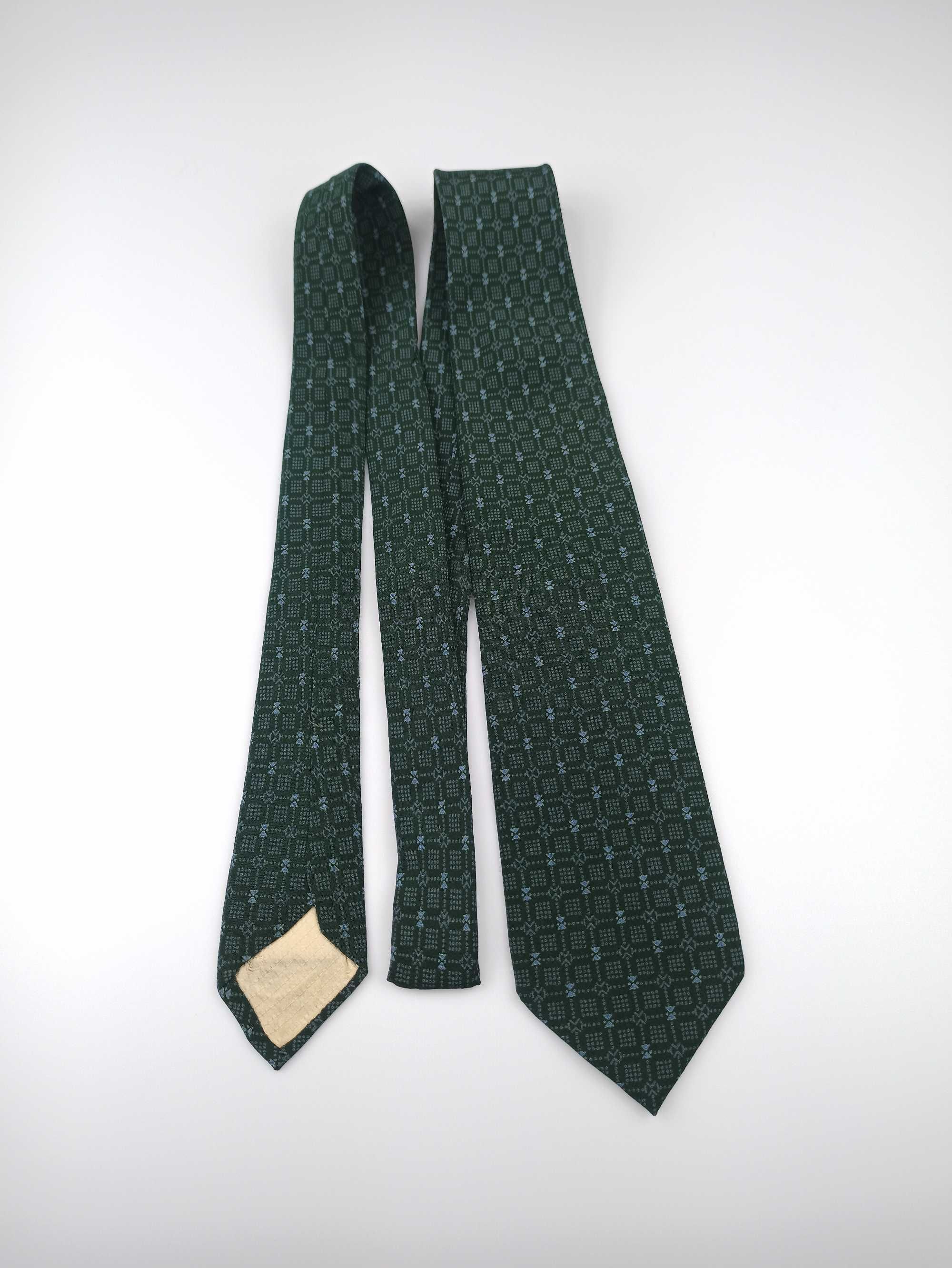 Cerutti 1881 zielony jedwabny krawat f13