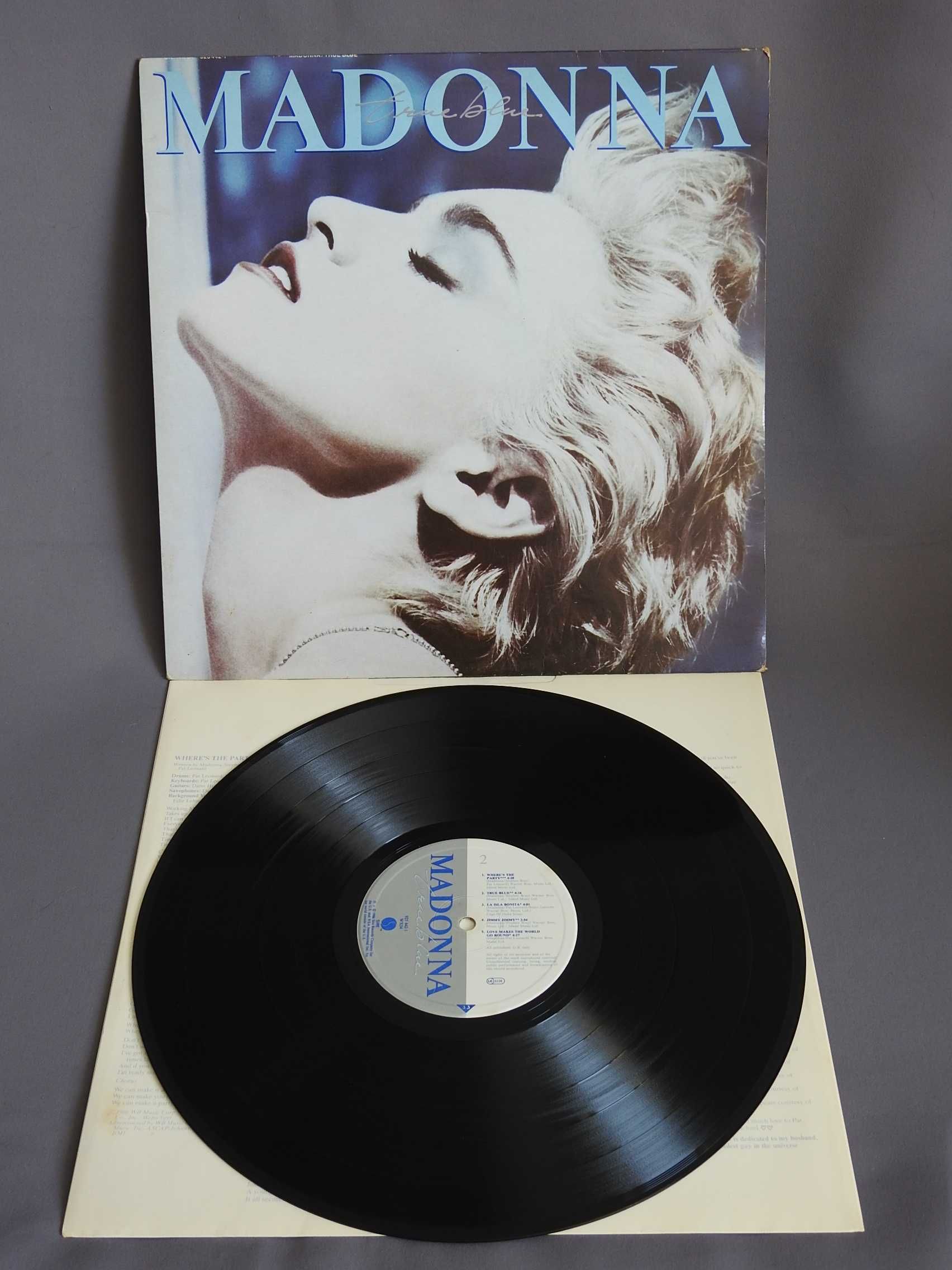 Madonna True Blue LP UK коллекционная пластинка Британия 1986 EX ориги