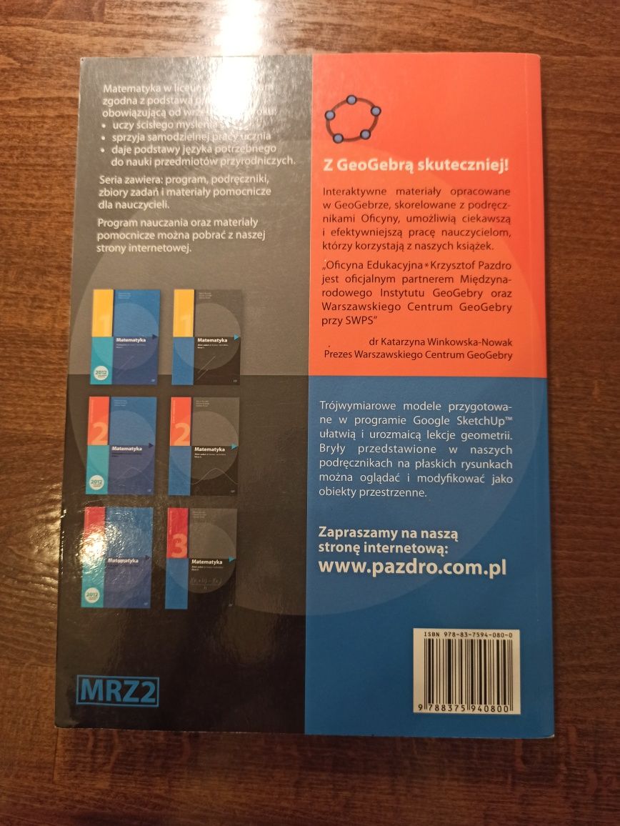 Podręcznik Matematyka rozszerzenie