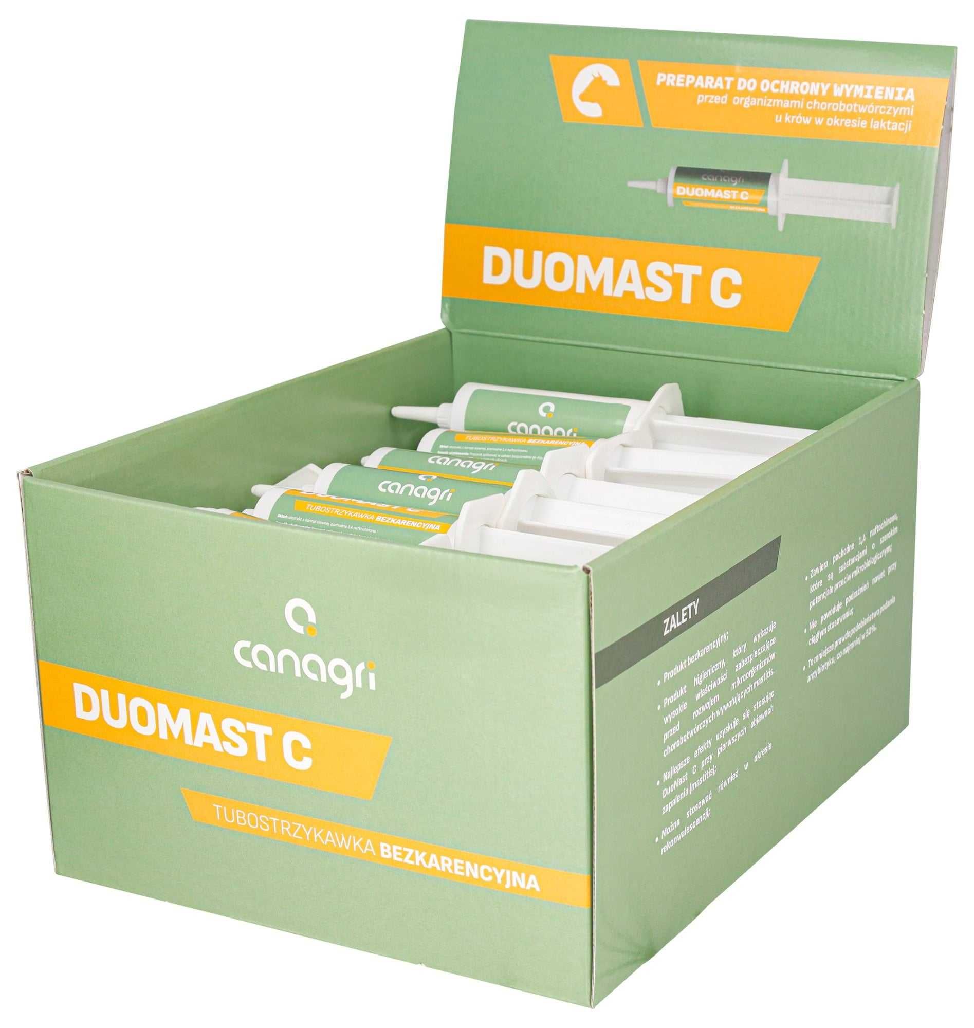 DuoMast C środek prewencyjny na mastitis zapalenie wymion Zestaw 23szt