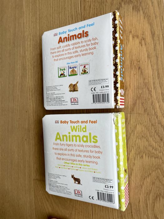 Sensoryczne książeczki Baby Touch and Feel 2 szt. Wild Animals