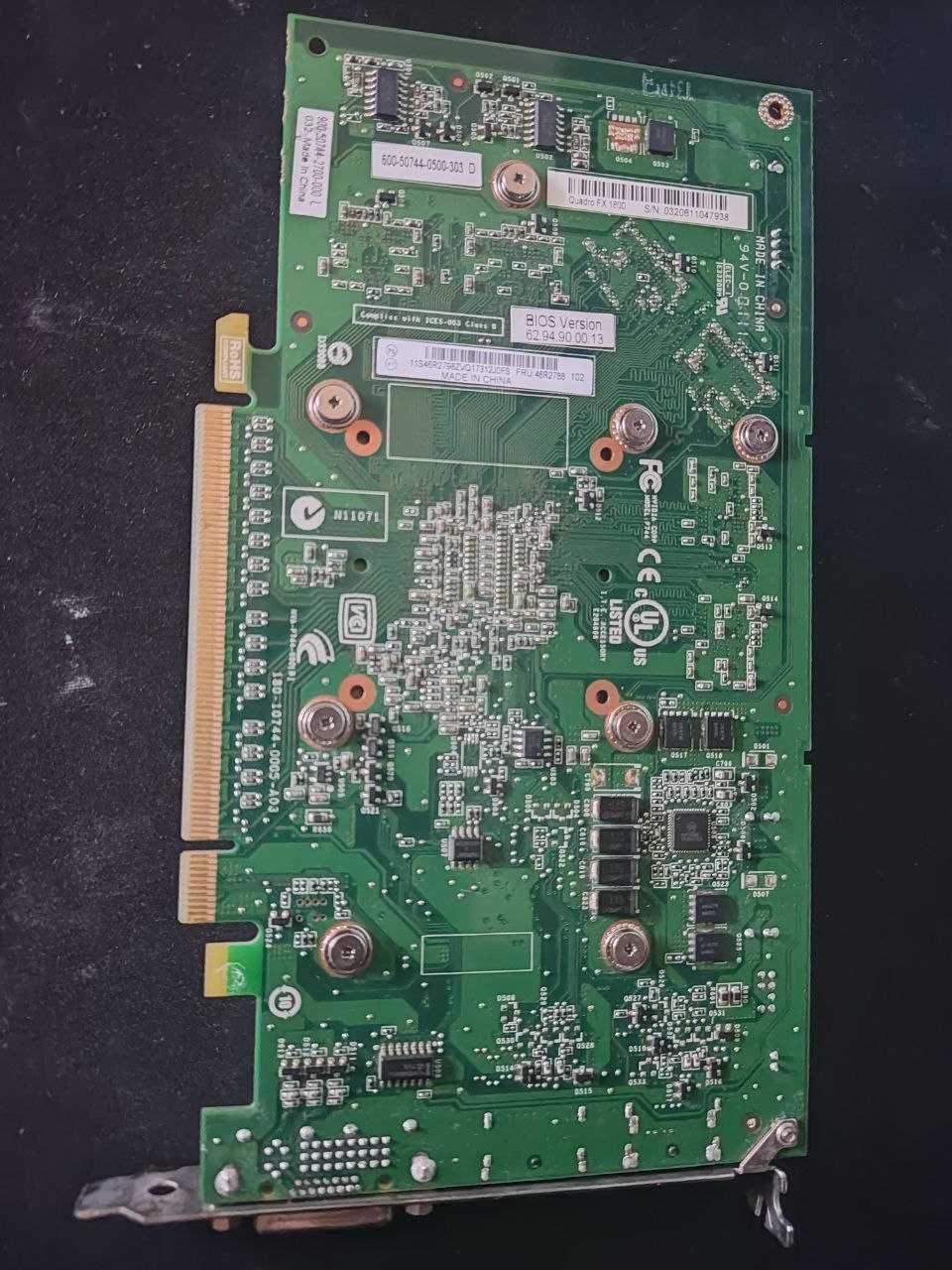 NVIDIA Quadro FX 1800 768MB 192 bit полностью рабочая