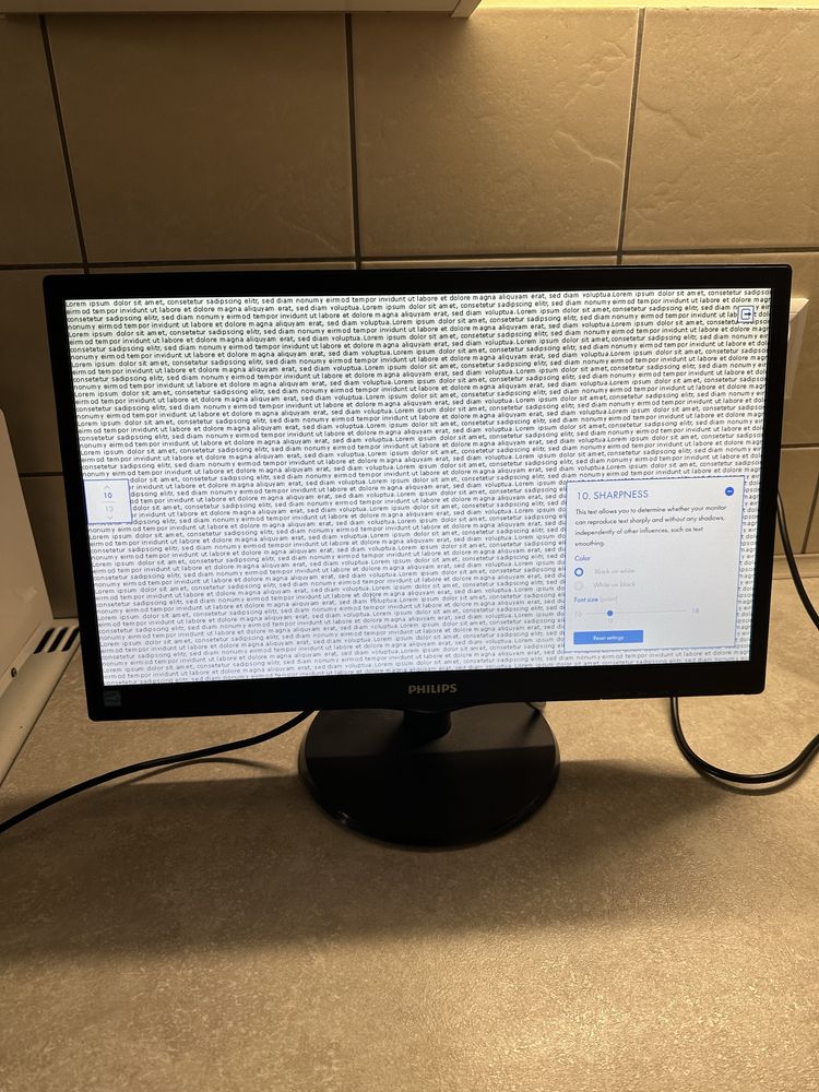 Monitor Philips 21.5” (54.6) LED sparwny